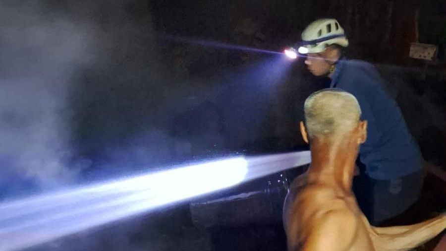 Tempat Pembuatan Pakan Ternak di Mojokerto Terbakar