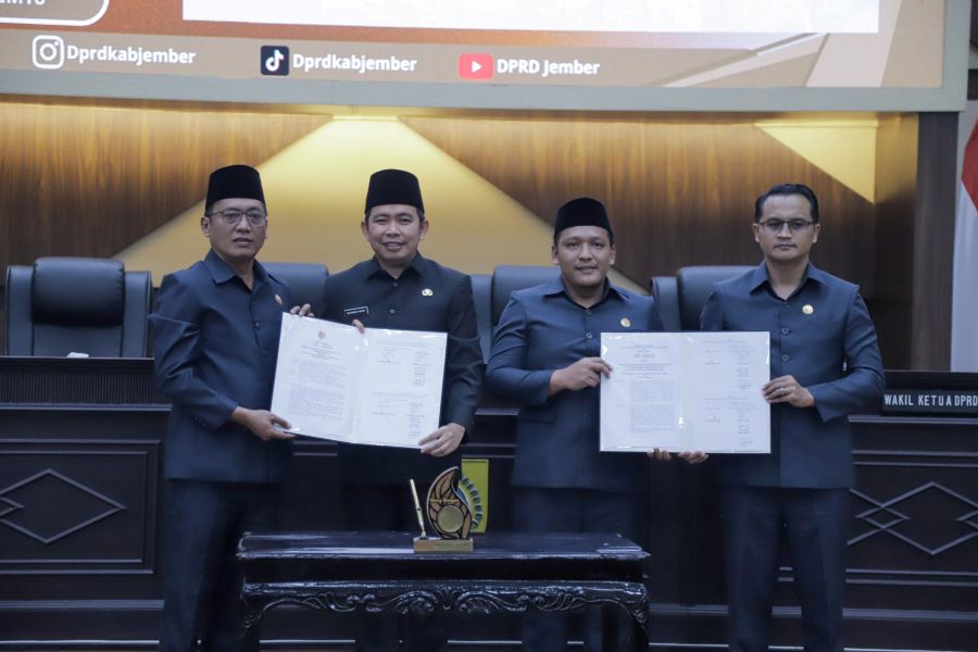 Dok ! Raperda APBD Jember disetujui Menjadi Perda APBD 2026