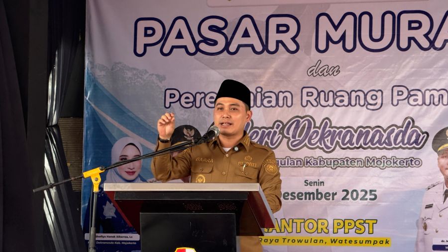 Kendalikan Inflasi, Disperindag Kabupaten Mojokerto Gelar Pasar Murah