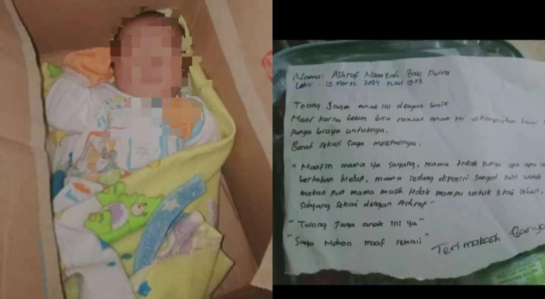 Polisi Buru Pelaku Pembuang Bayi Dalam Kardus di Mojokerto