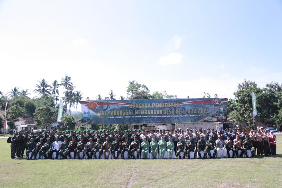 Kasdam V Brawijaya Apresiasi Pemkab Jember Terhadap Dukungan APBD hingga TMMD Ke-124 Sukses