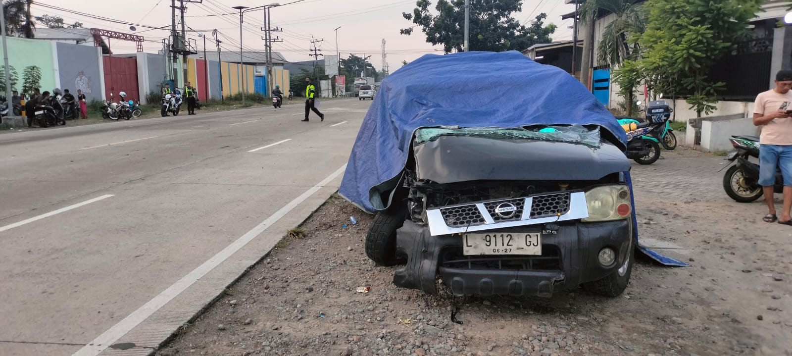 4 Mobil Kecelakaan Beruntun di Mojokerto, Satu Pengemudi Tewas