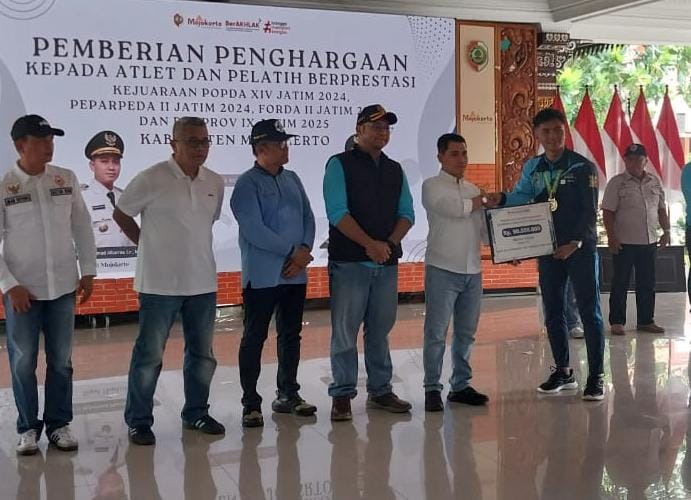 Cair, 199 Atlet Kabupaten Mojokerto Diguyur Bonus Porprov 2025