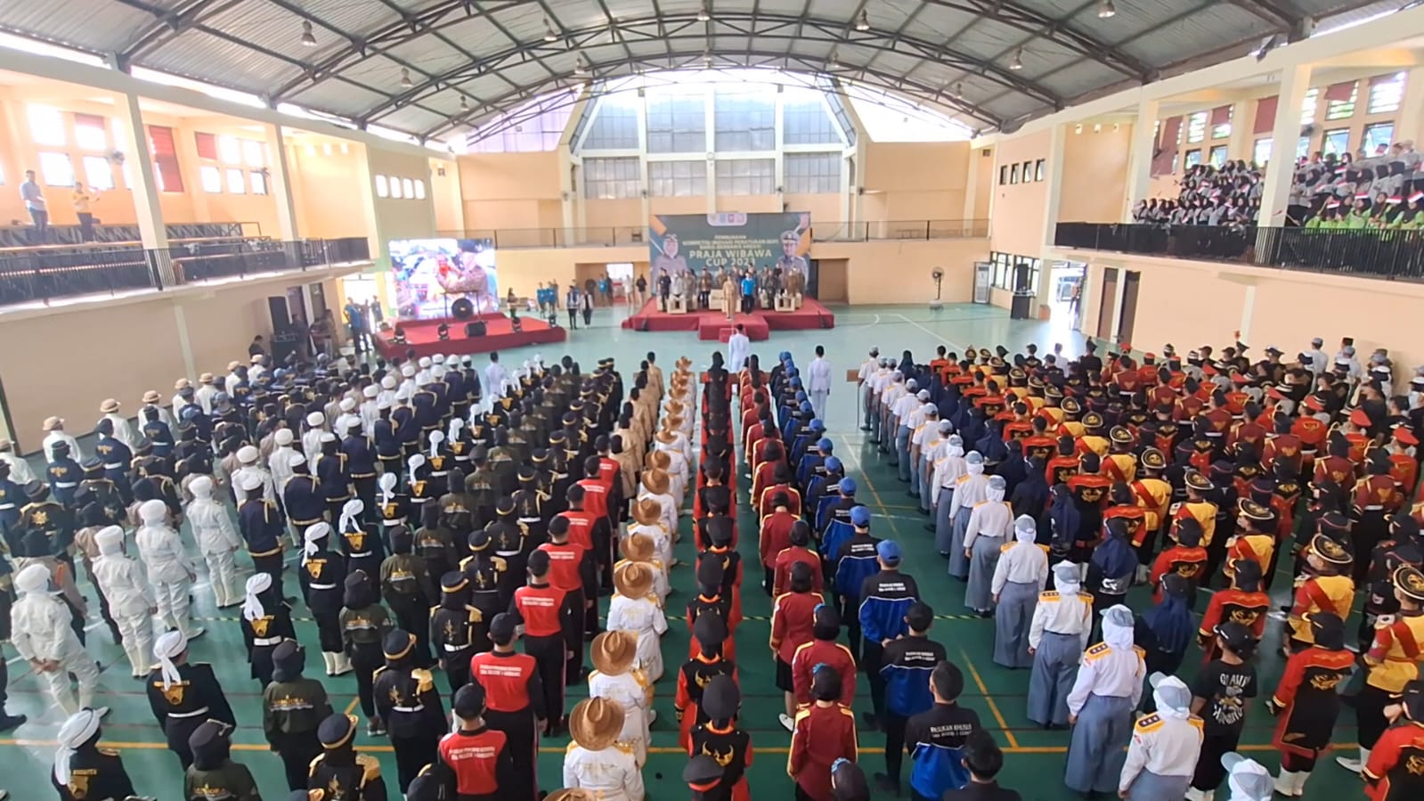 760 Pelajar Tingkat SMA/SMK se - Jatim Ikuti Kompetisi Baris-barisan Kreasi Praja Wibawa Cup 2023