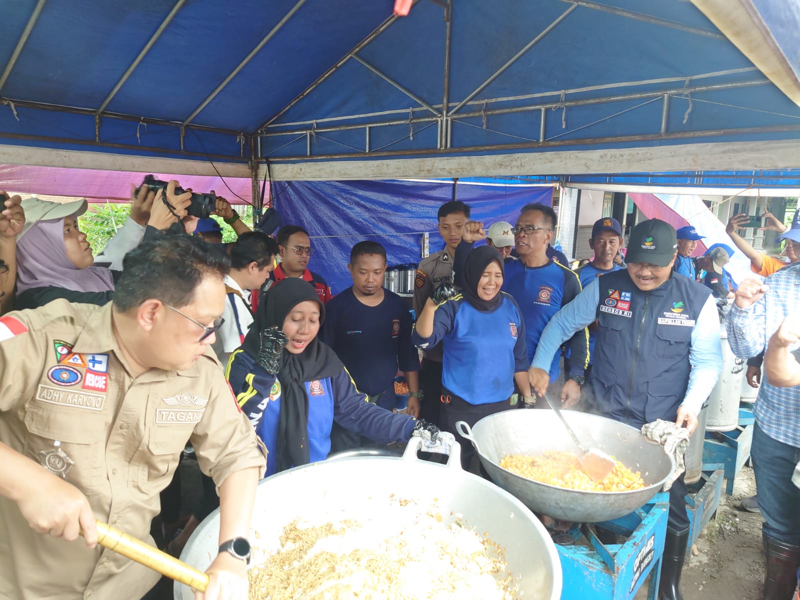 Banjir yang Merendam Dua Desa di Sooko Mojokerto Mulai Surut