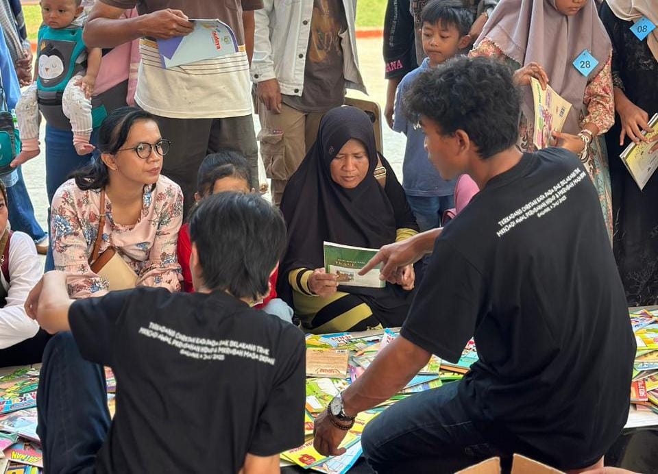 Peringatan Hari Anak Nasional di Kota Mojokerto, 1.200 Buku Beragam Jenis di Bagikan Secara Gratis