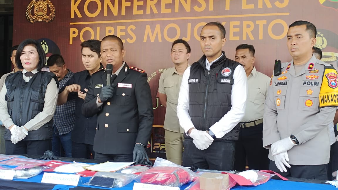 Hasil Operasi Tumpas Narkoba Mojokerto, 20 Pelaku Berhasil Diamankan