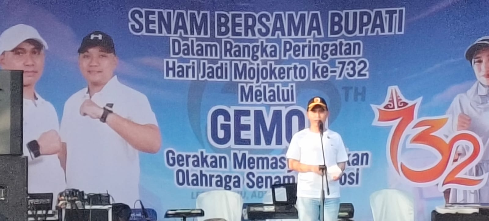 Ribuan Warga Senam Bareng Bupati, Meriahkan Rangkaian Hari Jadi Mojokerto ke-732