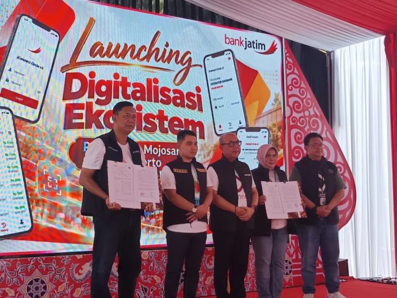 Digitalisasi Retribusi Dimulai, 1.100 Pedagang Pasar Mojosari Mojokerto Sudah Miliki Rekening Bank Jatim