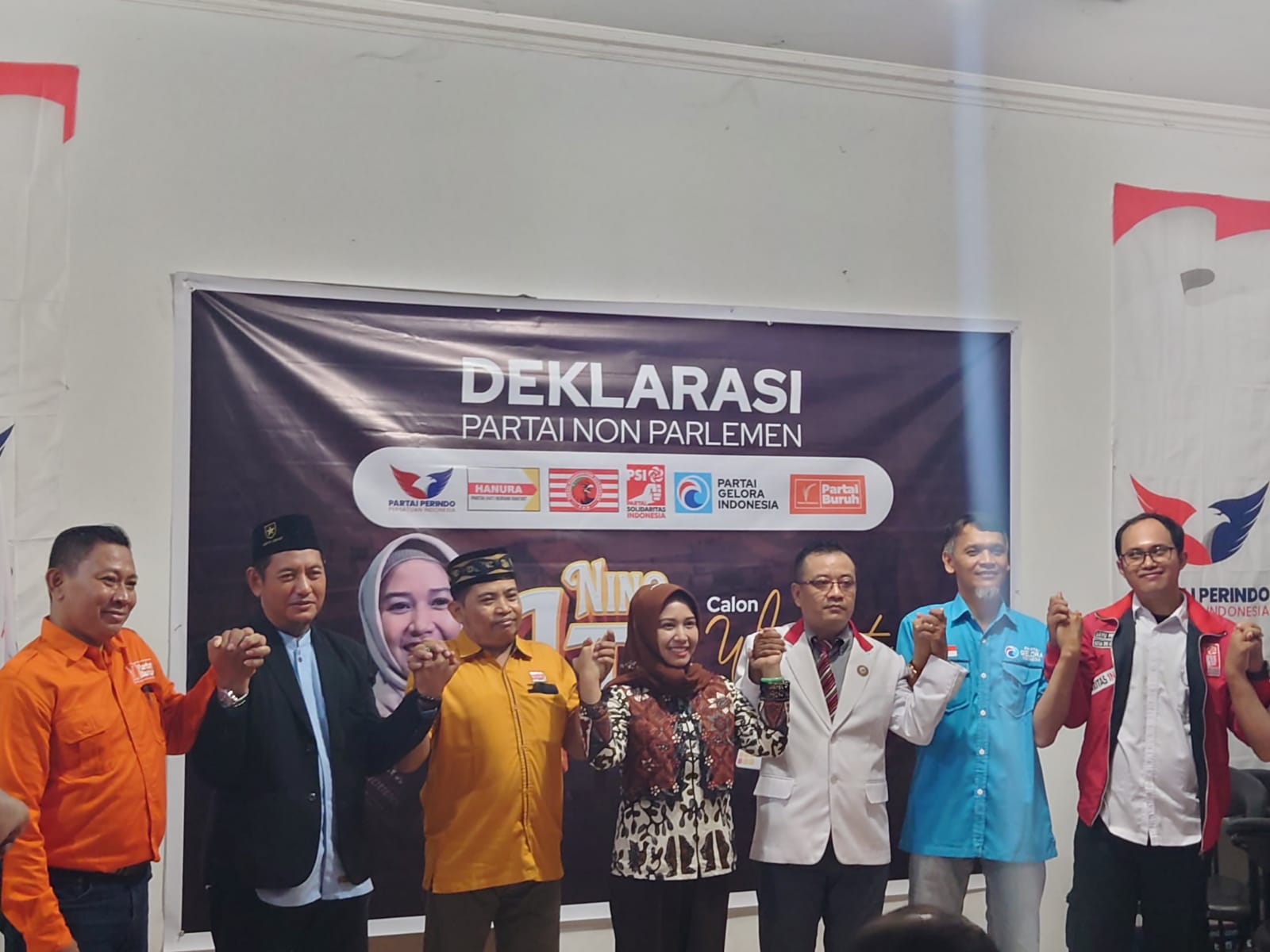 Hasil Komunikasi dengan Partai Non Parlemen, 7 Partai Deklarasi Dukung Ning Ita