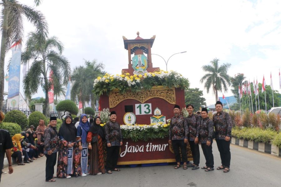 Pawai Taaruf MTQ, Tim Kafilah Jatim Angkat Tema ''Langgar Majapahit''