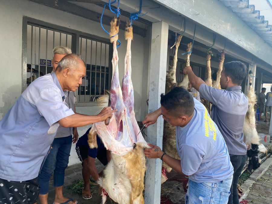 Momen Iduladha, Lapas Mojokerto Potong 15 Hewan Kurban