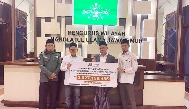 Donasi Palestina Melalui PWNU Jatim Capai 2,6 Miliar