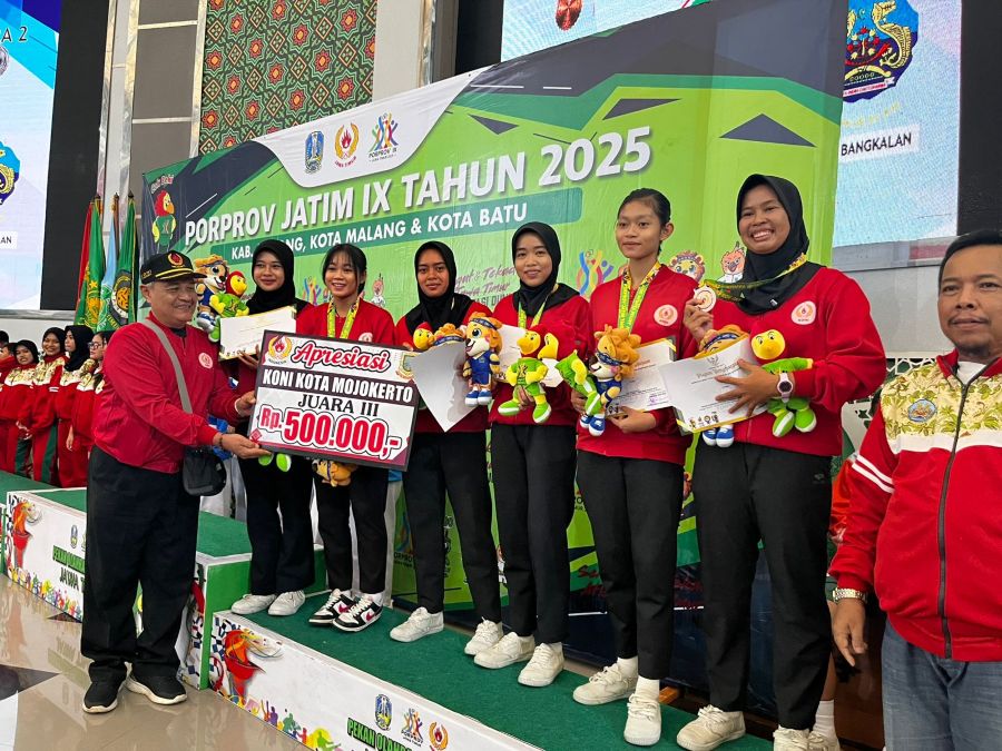 Kota Mojokerto Catatkan Prestasi Masuk 10 Besar Porprov IX Jawa Timur 2025