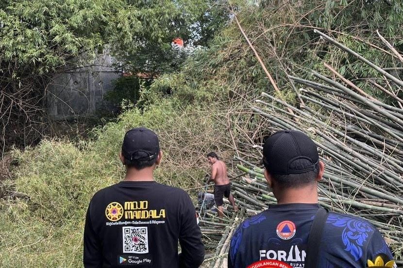 Diterjang Luapan Sungai Akibat Tersumbat Bambu, Rumah Warga di Puri Mojokerto Rusak 