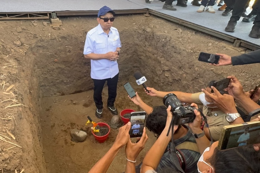 Kawasan Trowulan Disiapkan Jadi Ikon Budaya, Menteri Fadli Zon Letakkan Batu Pertama Museum Majapahit