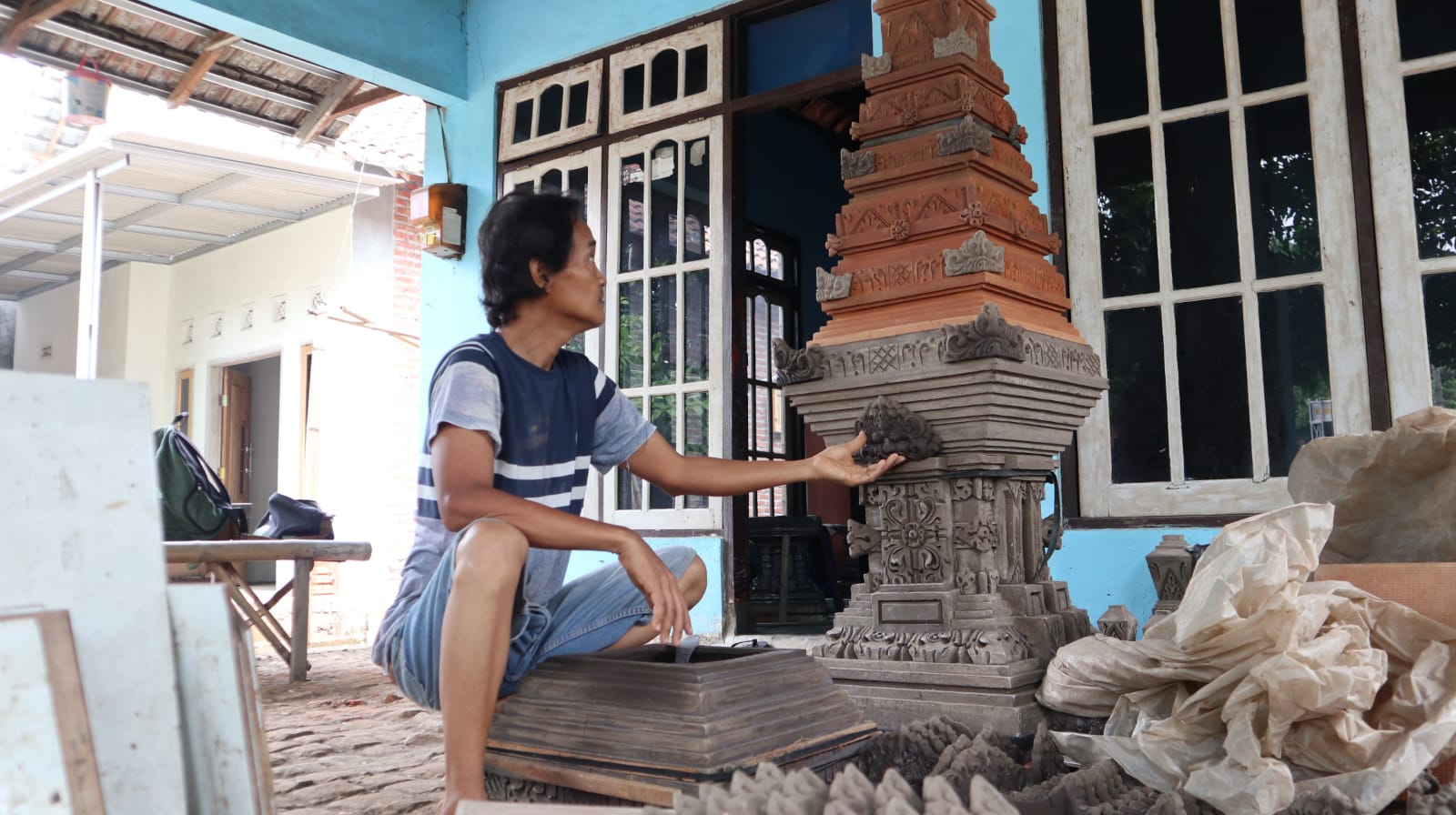 Perajin Terakota di Trowulan Mojokerto Masih Eksis Selama Puluhan Tahun