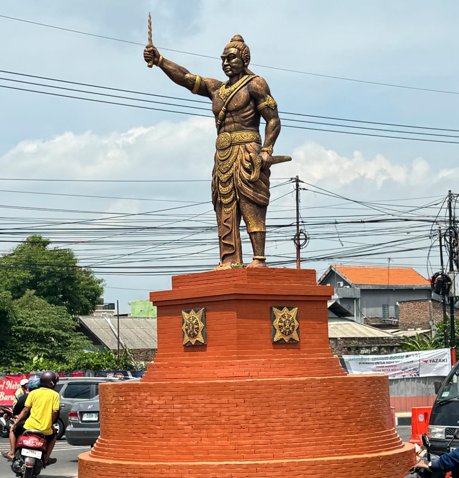 Ikon Baru Kota Mojokerto, Patung Gajah Mada Sudah Terpasang