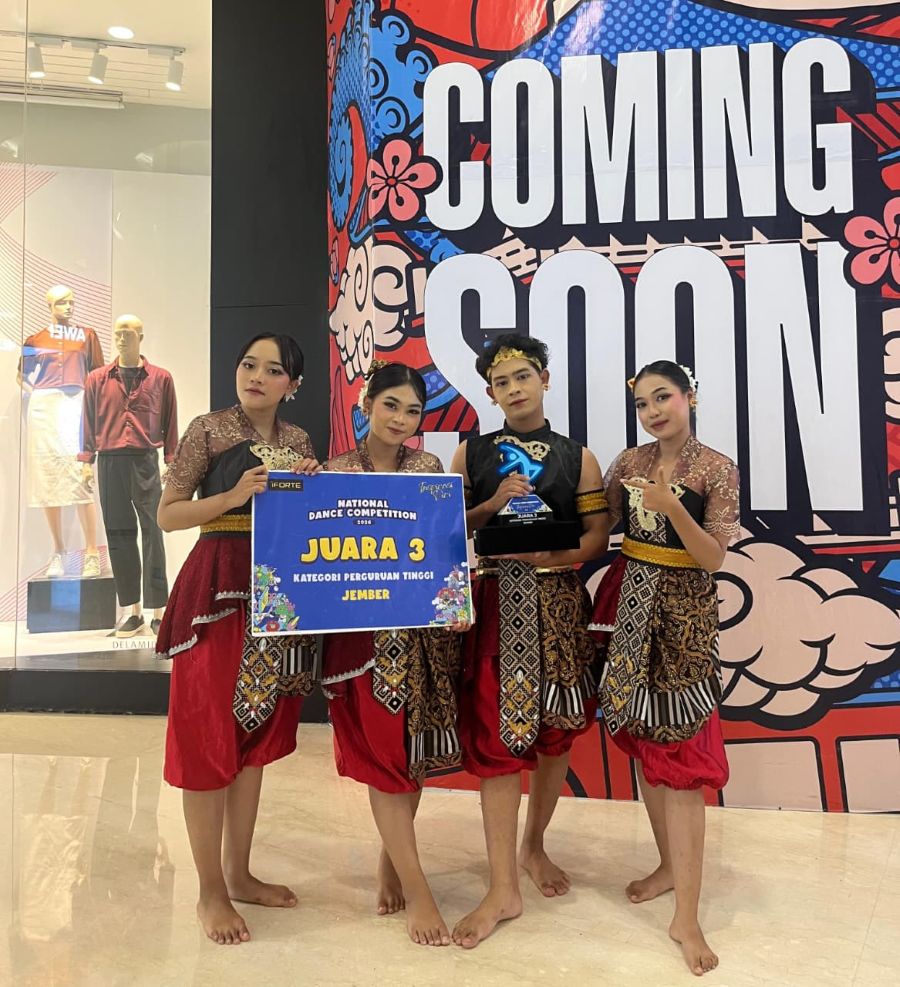 Diam Tanpa Musik, Tim Tari FTP Unej Cetak Prestasi Nasional