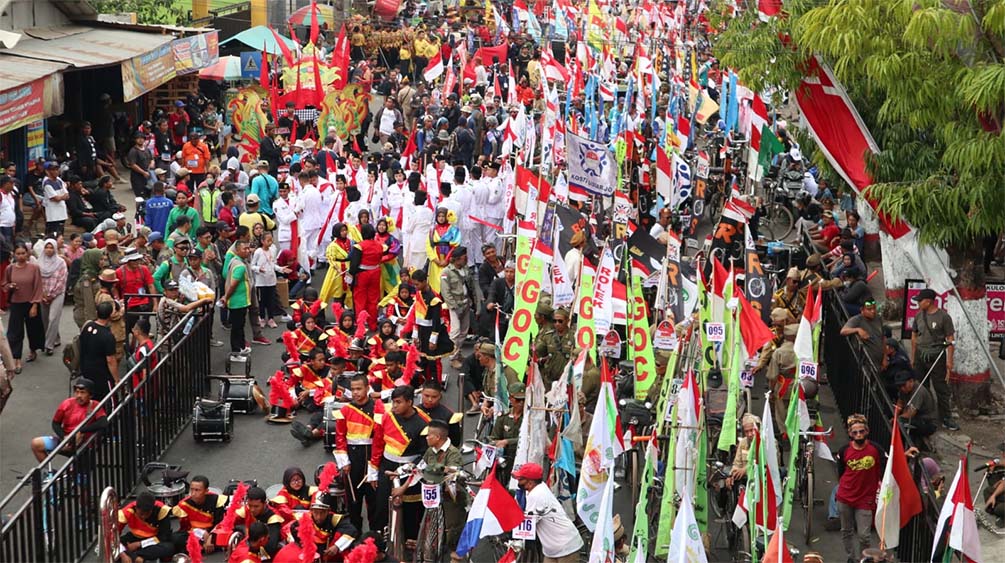 Gerak Jalan Mojosuro, dari peringatan Hari Pahlawan, Hiburan, hingga Gairahkan UMKM