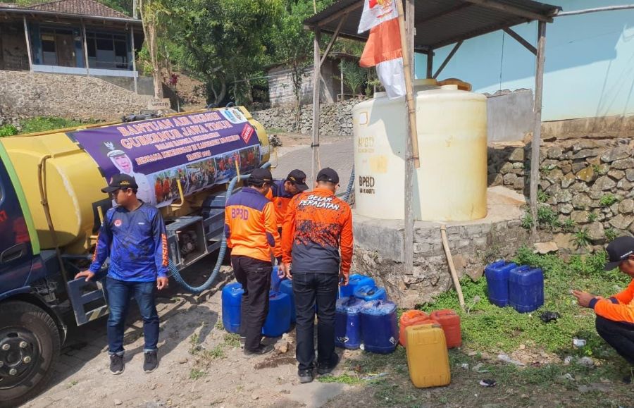 3 Desa di Kabupaten Mojokerto Masih Alami Krisis Air Bersih, Dropping Air Bersih Berlanjut