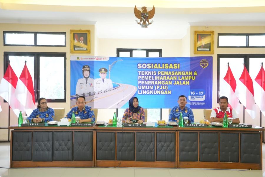 Pemkot Mojokerto Gelar Sosialisasi Pastikan Semua PJU Sesuai Standar Keamanan