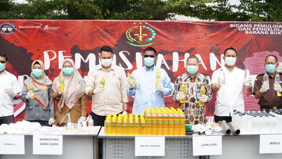 Puluhan Perkara Berkekuatan Hukum Tetap Dimusnahkan Kejari Kota Mojokerto