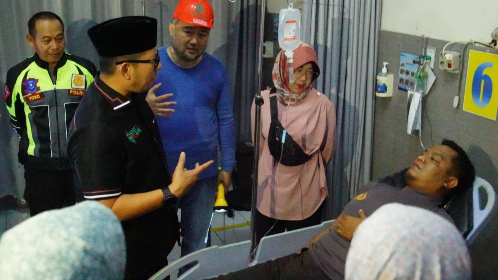 Pj Wali Kota Gercep  Tinjau Kebakaran RS Gatoel, Tanya Petugas PLN Atasi  Kelistrikan