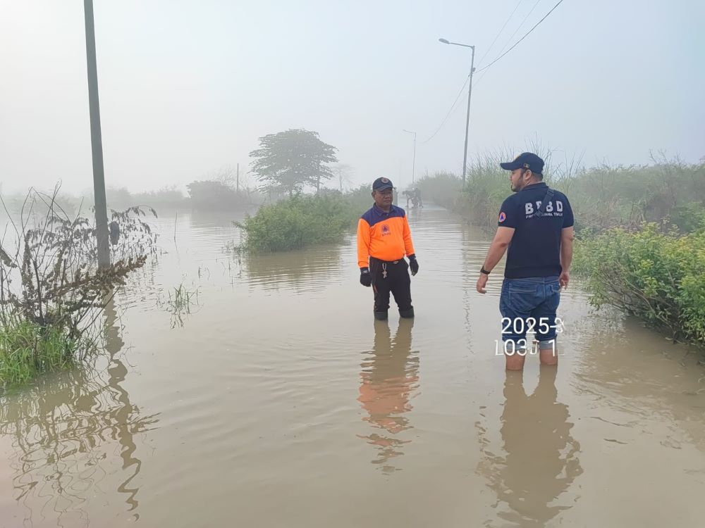 Banjir di Tempuran Mojokerto Akibat Luapan Sungai Mulai Surut Perlahan