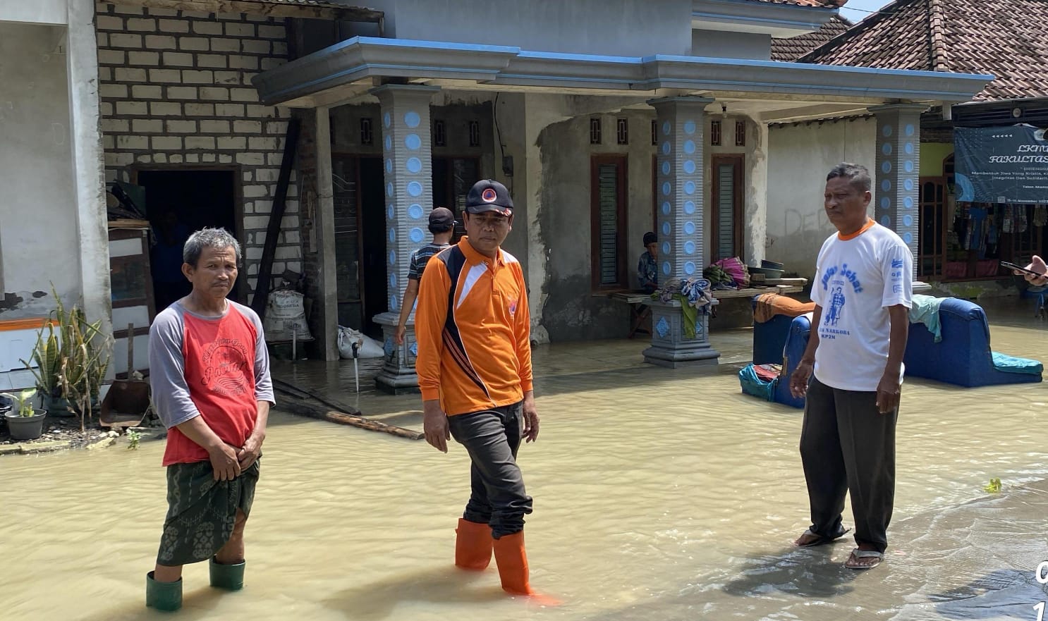 Awal Ramadan, Banjir Luapan Sungai Lamong Rendam Tiga Desa di Dawarblandong