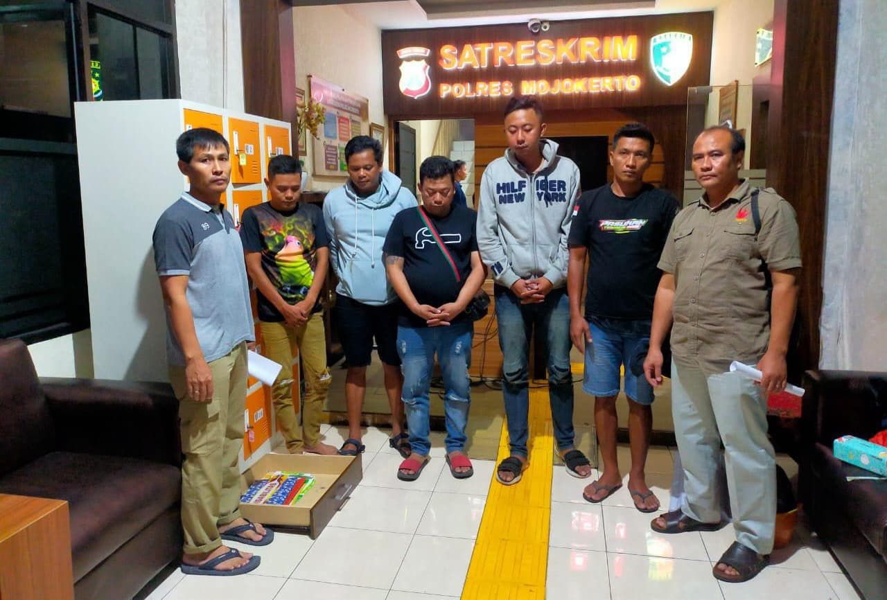 5 Terduga Pencuri Kabel Telkom di Mojokerto Dipulangkan Polisi, Ini Penjelasannya