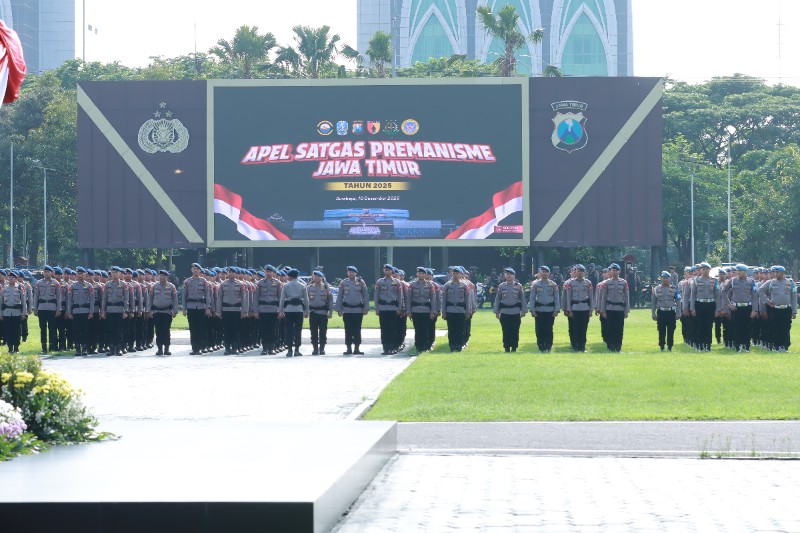 Sikat Segala Bentuk Premanisme Jelang Nataru, Polda Jatim Luncurkan Satgas Premanisme