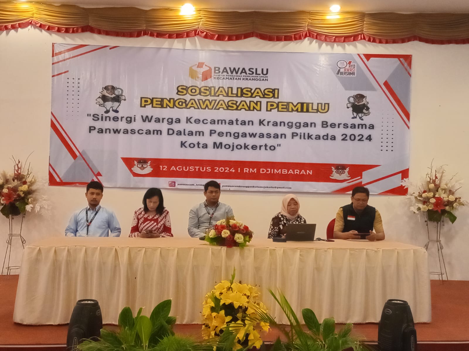 Panwascam Kranggan Ajak Warga  Berpartisipasi Aktif Dalam Pengawasan Pilkada Kota Mojokerto