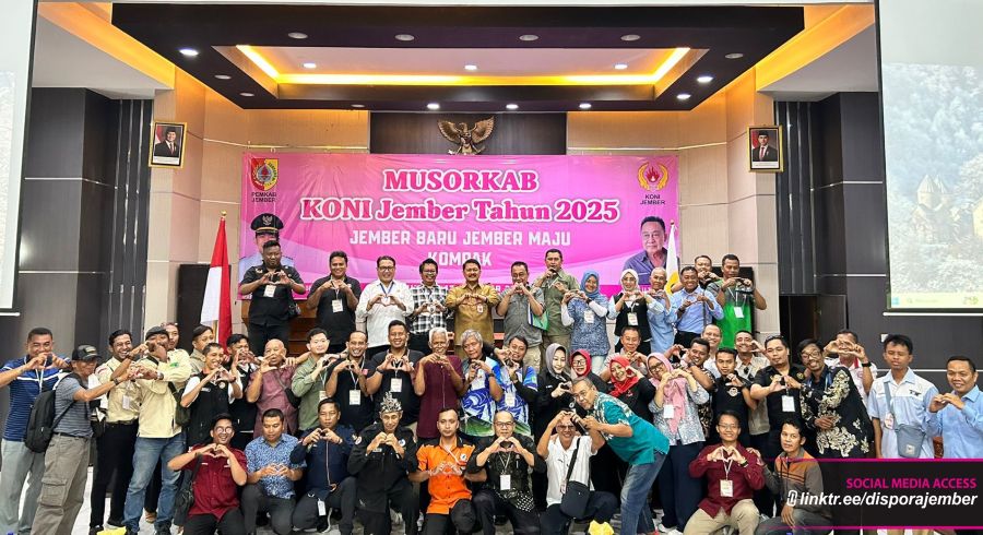 Musorkab Pilih Evan Priambodo Secara Aklamasi Sebagai Nahkoda Baru KONI Jember 2025-2029