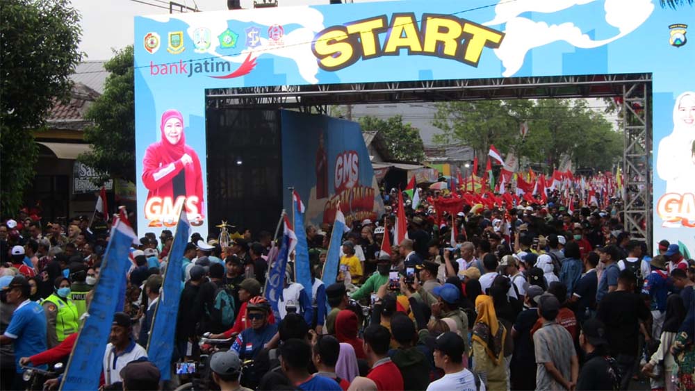 Sempat Vakum Akibat COVID-19, Gerak Jalan Mojosuro Kembali Dilaksanakan