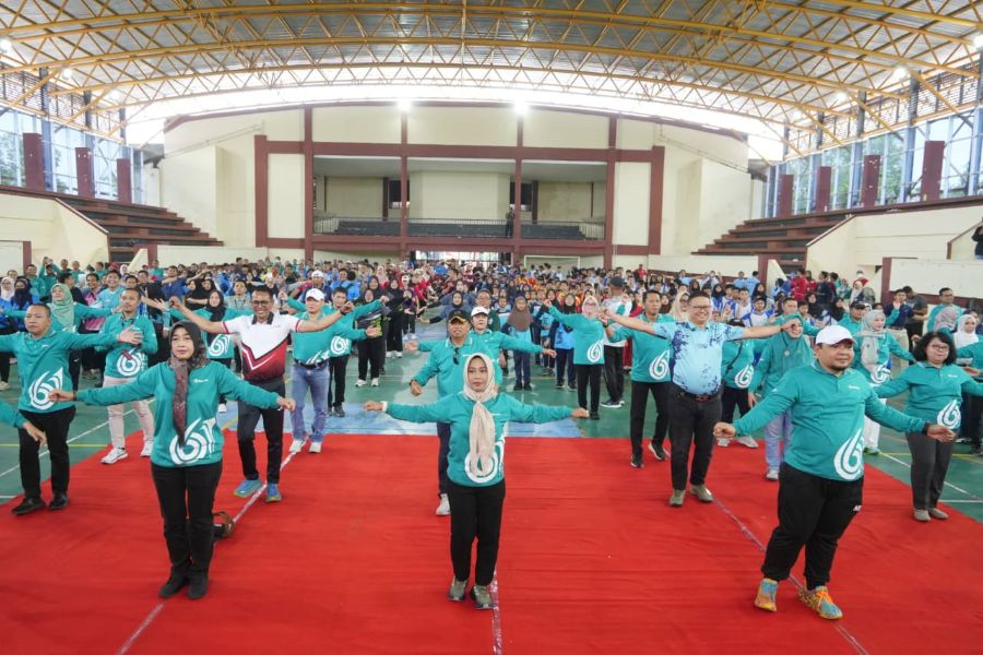 Peringatan HKN di Kota Mojokerto, dari Test Kesehatan Gratis Hingga Pencanangan Senam Kreasi