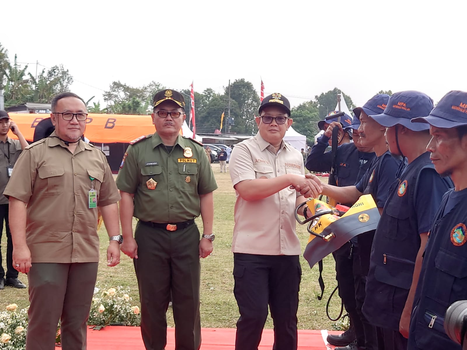 Pimpin Apel Karhutla di Mojokerto, Pj Gubernur Sampaikan 6 Arahan