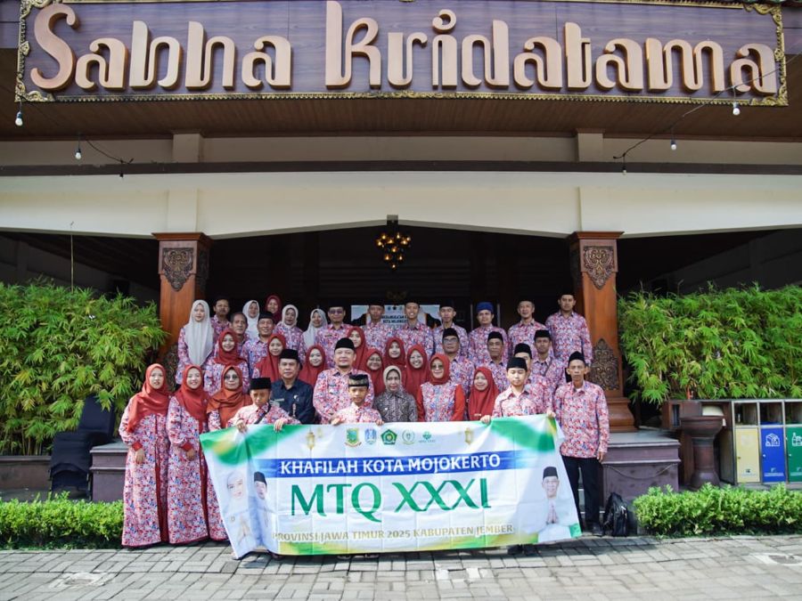 44 Kafilah MTQ Kota Mojokerto Berangkat ke Jember, Berlaga Dalam MTQ Ke-31 Jatim