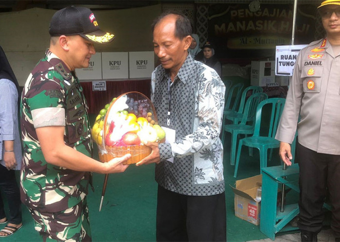 Kunjungi TPS Bersama Forkopimda, Danrem Pesan yang Kalah harus Legawa