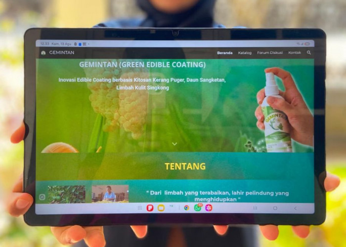 Dari Limbah Jadi Pelapis Buah, Mahasiswi Unej Ciptakan GEMINTAN untuk Tekan Food Waste