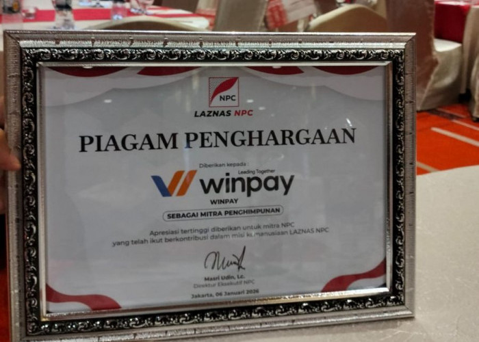 Winpay Payment Gateway Terima Penghargaan dari Laznas NPC, Sebagai Mitra Penghimpun