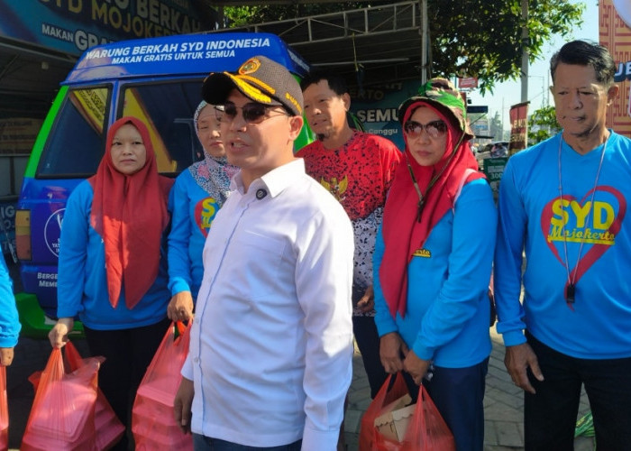 3 Tahun Buka Setiap Minggu, Warung Makan Gratis Mojokerto Mendadak Dikunjungi Bupati