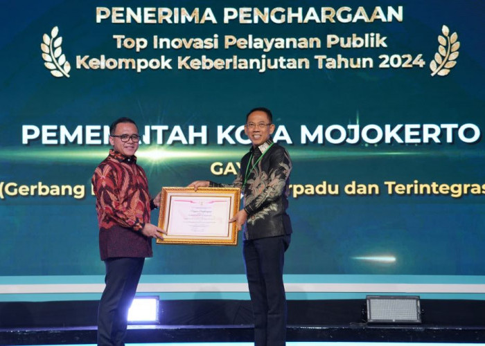 Pemkot Mojokerto Kembali Peroleh Apresiasi dari Kemenpan RI