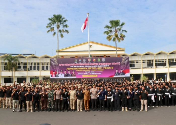 Jelang 1 Suro, Pemkab Jember Gelar Apel Kebangsaan Kesiapan Pengamanan Terate
