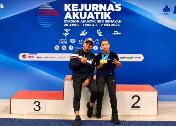 Berangkat Mandiri dari Mojokerto, Sifa Borong Tiga Emas di Kejurnas Akuatik GBK