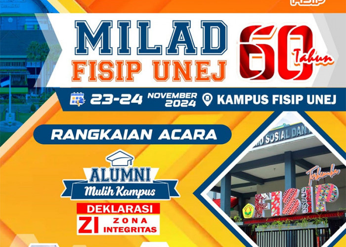 Peringati Milad ke-60, Fisip Unej Gelar Baksos Hingga Yout Entrepreneur Expo