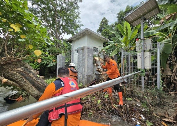 Early Warning System (EWS) Banjir di Jombang yang Rusak Langsung Diperbaiki BPBD Jatim