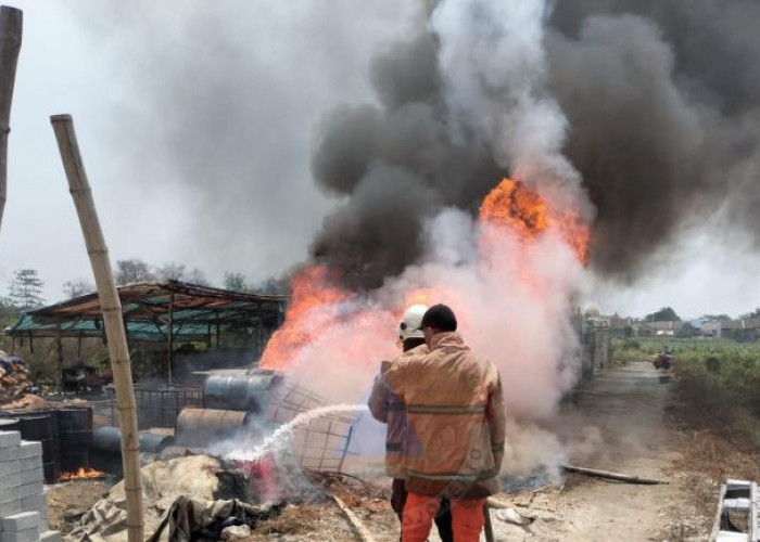 Tempat Usaha Pengolahan Ternak di Mojokerto Terbakar, Satu Unit Damkar Dikerahkan