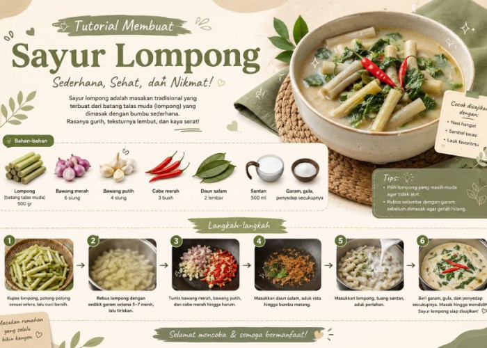 Sayur Lompong, Kuliner Khas Jawa Timur Berbahan Daun Talas 