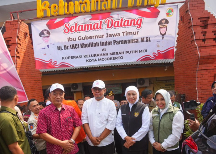 Gubernur Khofifah Puji Koperasi Merah Putih di Kota Mojokerto
